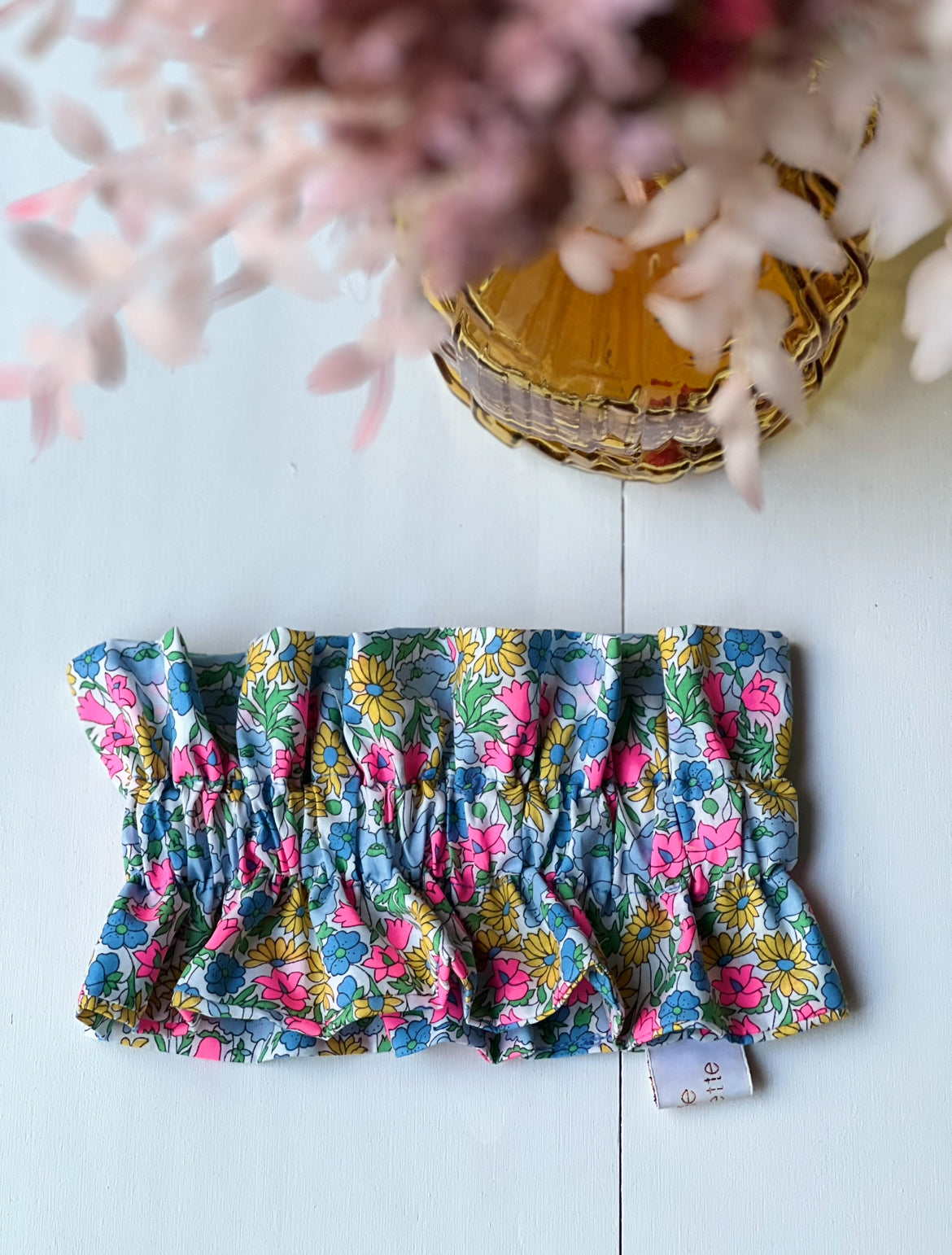 Col amovible volanté Chiara vert