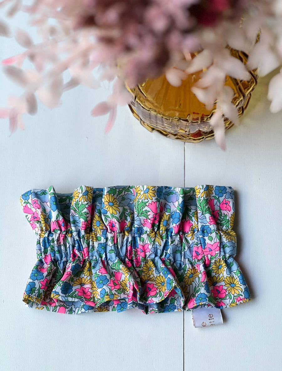 Col amovible volanté Chiara vert