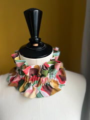 Col amovible volanté Colette vert d’eau