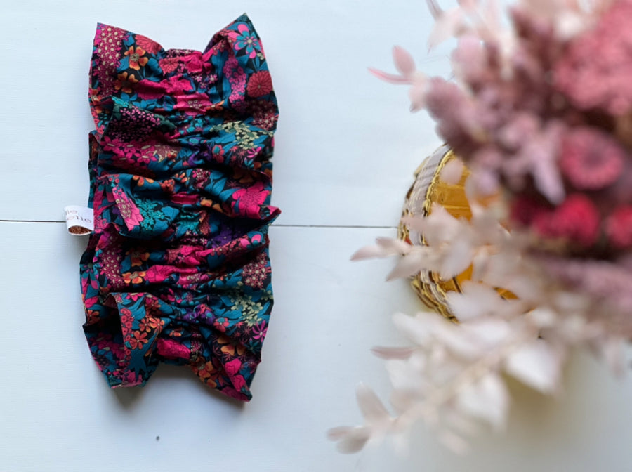 Col amovible volanté Chiara Framboise