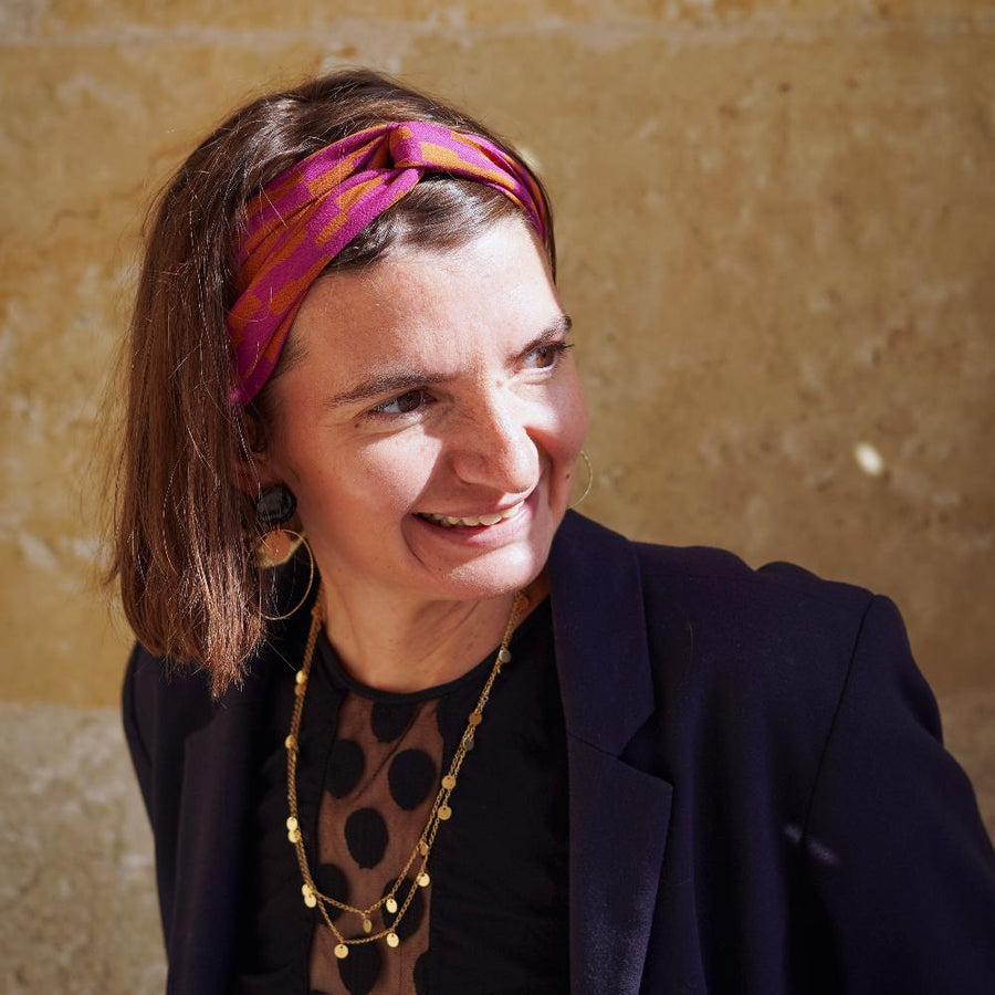 Bandeau Ceinture - Dalida - Fuchsia Camel - Fin