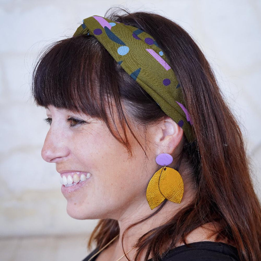 Bandeau Ceinture - Olivia - Vert Olive - Fin