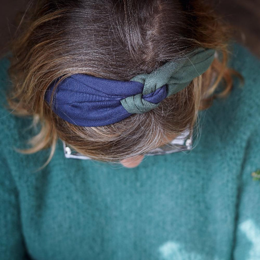 Bandeau Ceinture Gabriella - Bleu Vert - Large