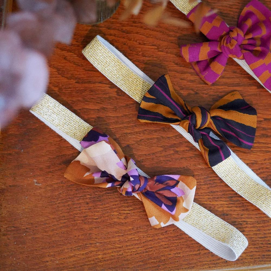 Bandeau élastique - Flora - Jaune Moutarde