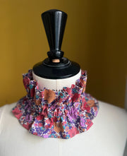 Col amovible volanté Clotilde Mauve