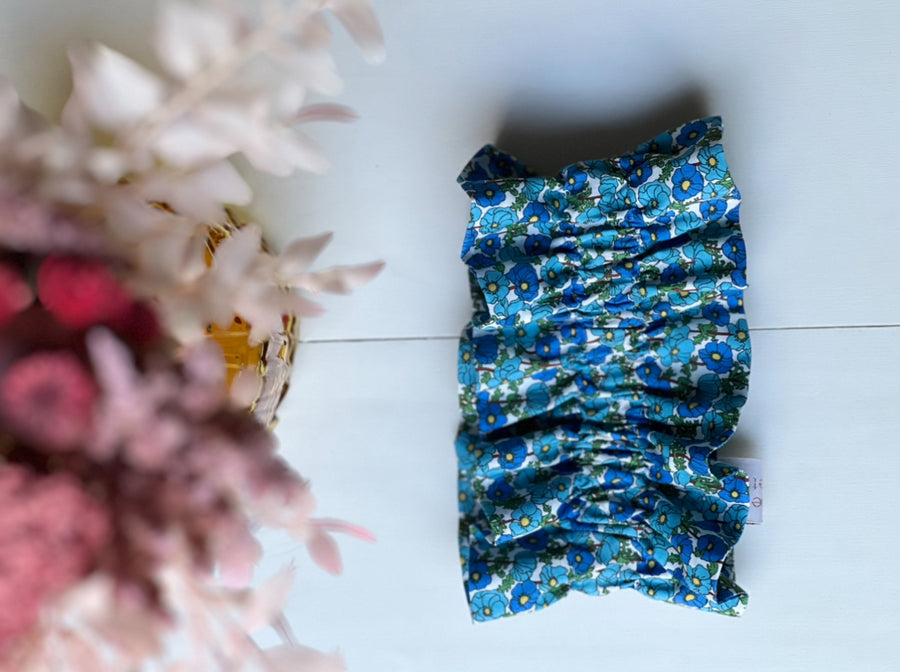 Col amovible volanté Nathalie denim