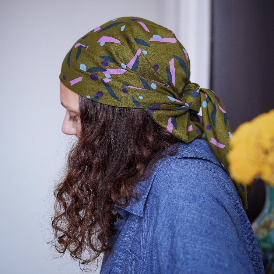 Foulard - Olivia - Vert Olive