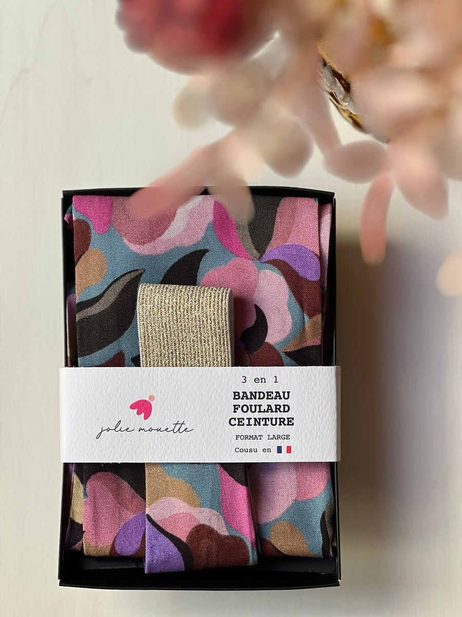 Bandeau Ceinture- Colette - Mauve -Large