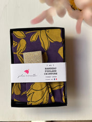 Bandeau Ceinture- Camélia Olive -Large