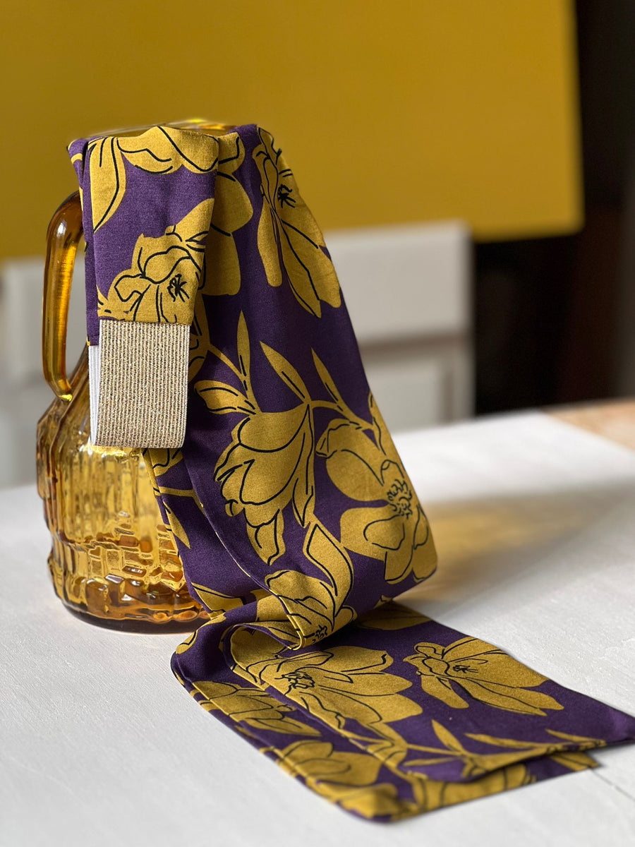 Bandeau Ceinture- Camélia Olive -Large