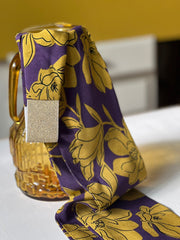 Bandeau Ceinture- Camélia Olive -Large