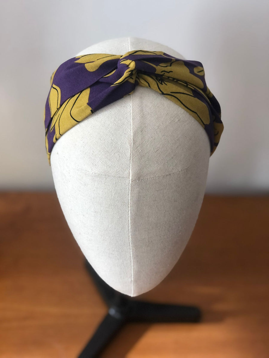 Bandeau Ceinture- Camélia Olive -Large