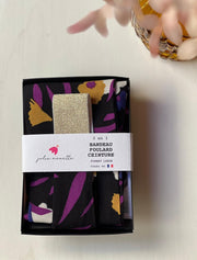 Bandeau Ceinture -Céleste Prune -Large