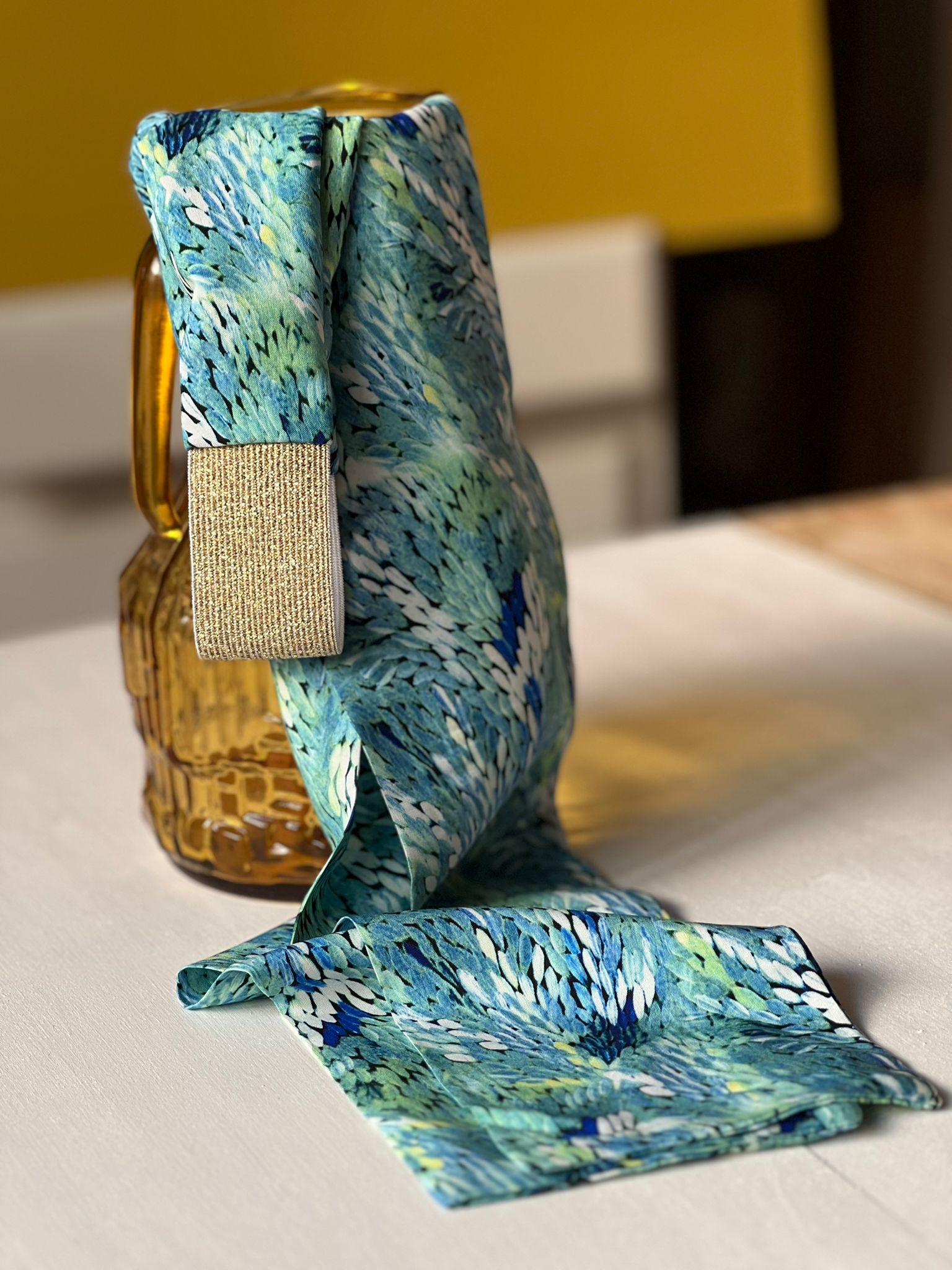 Bandeau Ceinture -Caroline Turquoise -Large