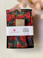 Bandeau Ceinture Claudia Bordeaux  - Large