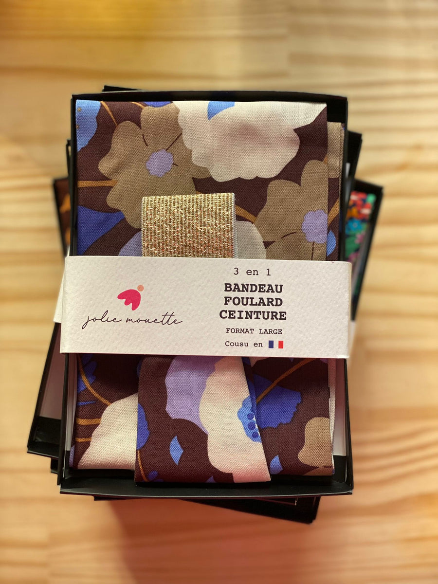 Bandeau Ceinture -Castille Bleu -Large