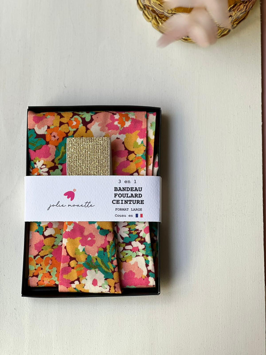 Bandeau Ceinture -Cassiopée Rose  -Large