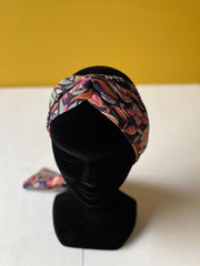 Bandeau Ceinture -Cannelle Marine  -Large