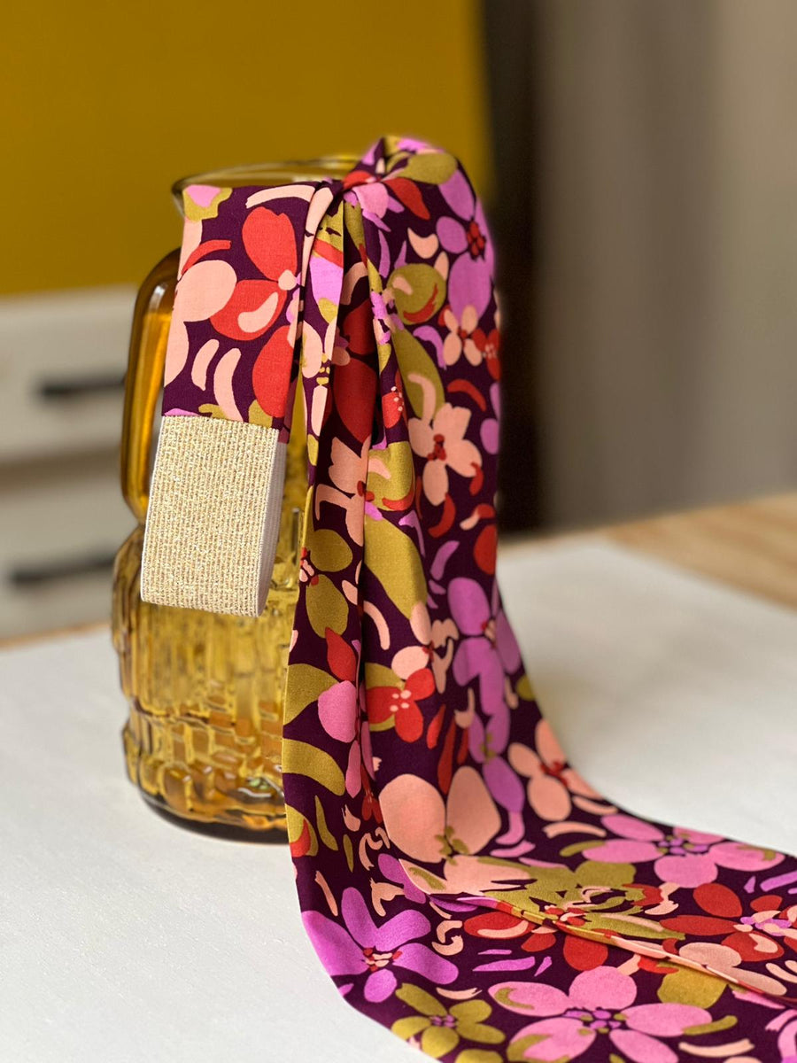 Bandeau Ceinture -Cora Mauve  -Large