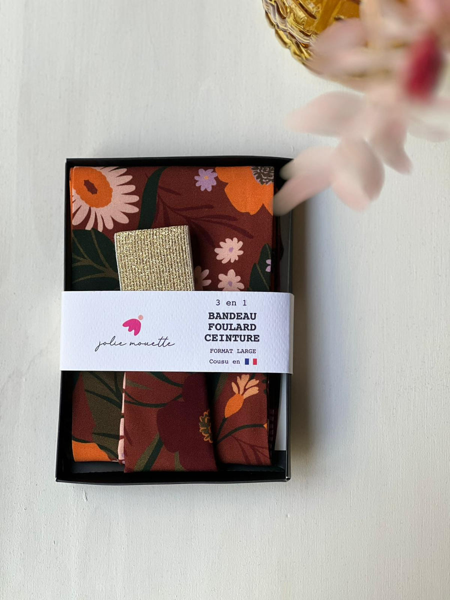 Bandeau Ceinture -Clodette Chocolat  -Large