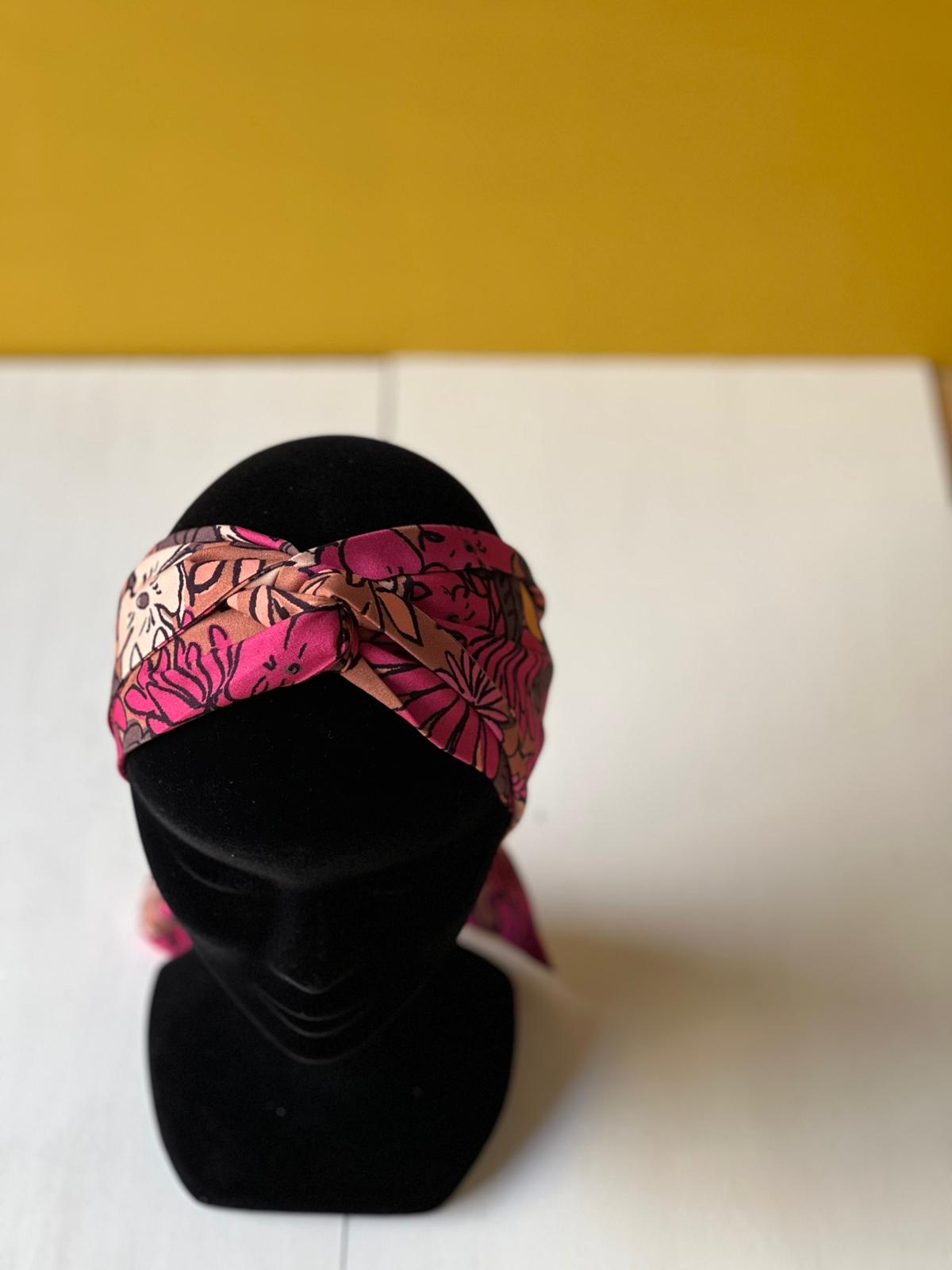 Bandeau Ceinture -Célia Rose poudré   -Large