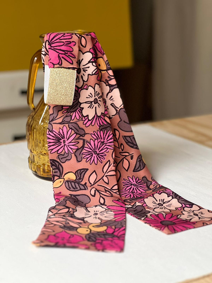 Bandeau Ceinture -Célia Rose poudré   -Large